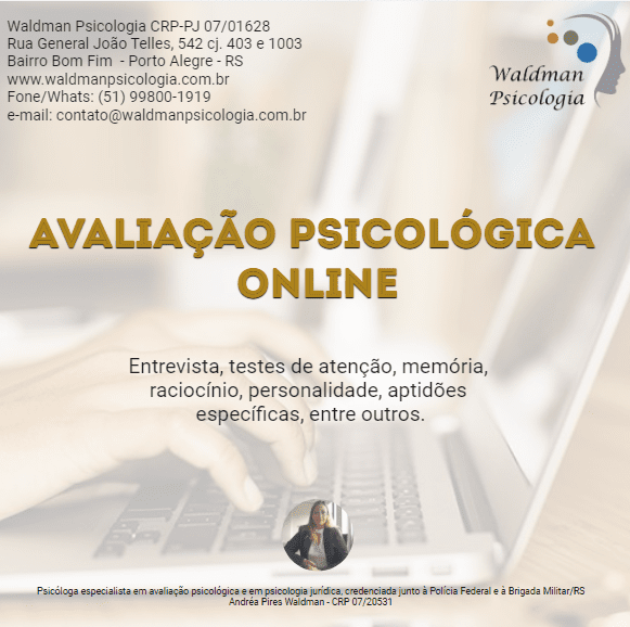 avaliação psicológica online
