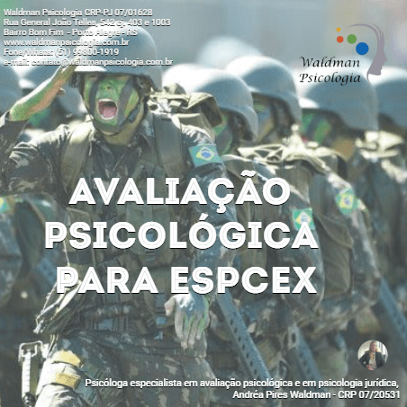 Avaliação psicológica (avl psc) para Exército EsPCEx