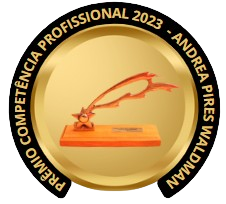 Troféu do Prêmio Competência Profissional 2023 - Psicóloga Premiada