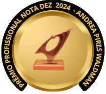 Troféu do Prêmio Profissional Nota 10 2024 - Psicóloga Premiada